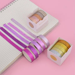 Creative Golden Washi Tape Rolls Boxed Stationery Gift Supplies