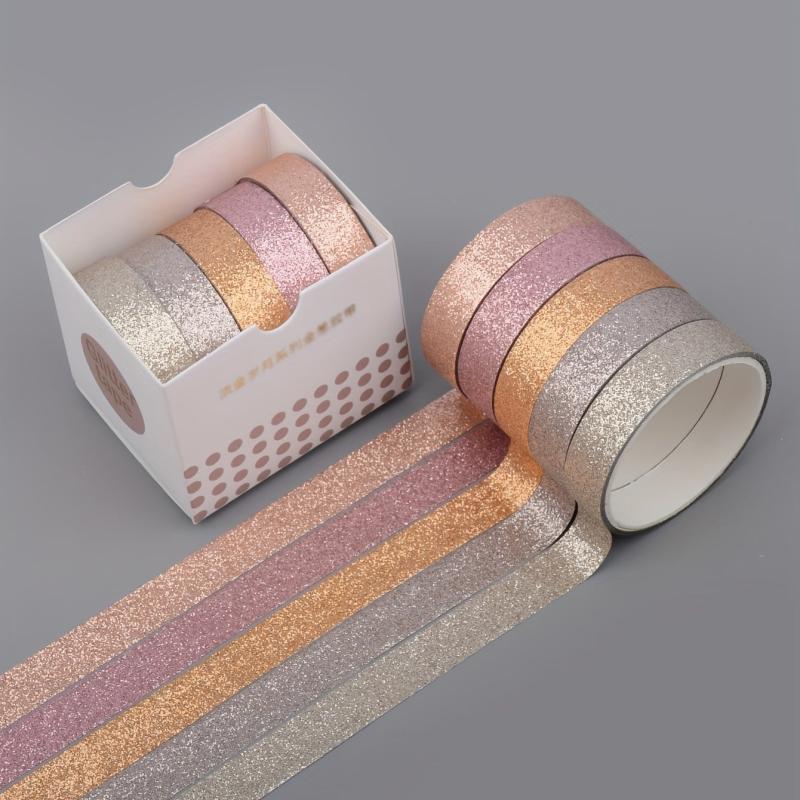 Creative Golden Washi Tape Rolls Boxed Stationery Gift Supplies