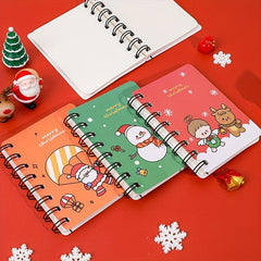 Christmas Coil Book Mini Portable Notepad Pocket Notebook School Supplies