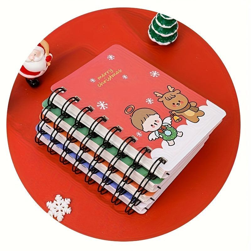 Christmas Coil Book Mini Portable Notepad Pocket Notebook School Supplies