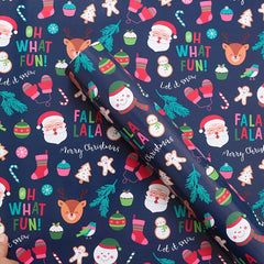 Cartoon Christmas Paper for Decoration