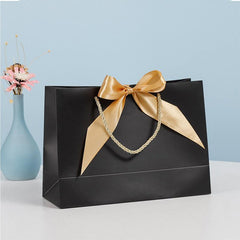 1pc Bow Gift Bag Small Business Supplies Party Wedding Birthday Gift Bag