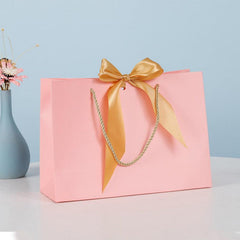 1pc Bow Gift Bag Small Business Supplies Party Wedding Birthday Gift Bag