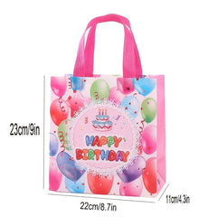 4 Birthday Tote Bags Shopping Favor Goodie Bags Handles 9 8 7 4 3inch