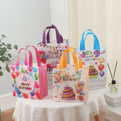 4 Birthday Tote Bags Shopping Favor Goodie Bags Handles 9 8 7 4 3inch