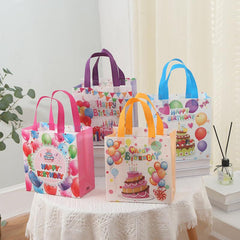 4 Birthday Tote Bags Shopping Favor Goodie Bags Handles 9 8 7 4 3inch