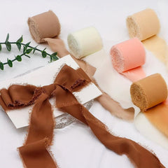 6.5m Ribbon Webbing Chiffon Ribbon Wedding Bouquet Strap