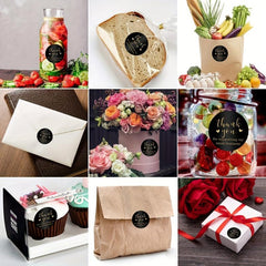 100 Thank You Stickers for Party Favors and Decor