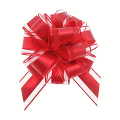 2pcs Large Christmas Pull Bows for Gift Wrapping 15-24cm Ribbon Bows
