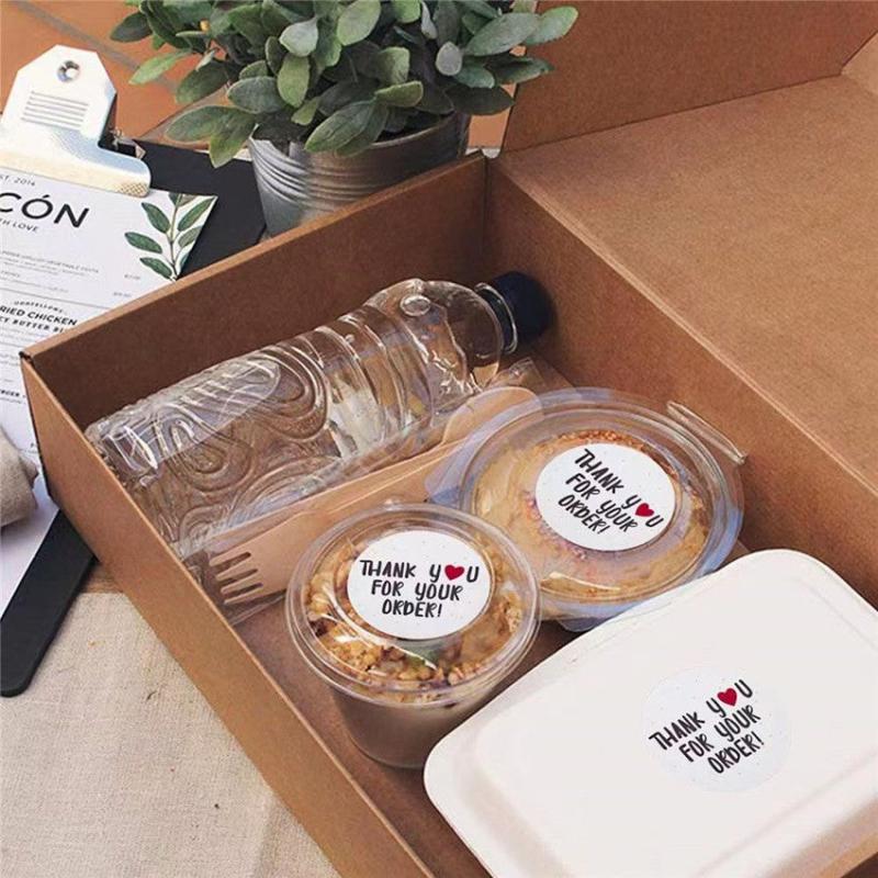500pcs Thank You Happy Birthday Stickers Office Stationery Decorative Labels