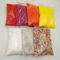 10g Polystyrene Filler Balls for DIY Snow Mud, Small Foam Beads Bottle