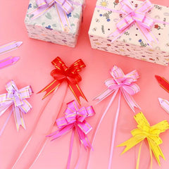 10pcs Small Wedding Cigarette Candy Boxes Flowers Ribbons Gift Packaging