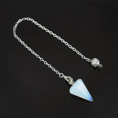 Natural Stone Quartz Gemstone Crystal Hexagonal Reiki Chakra Pendant