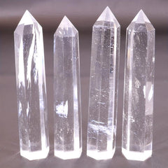Clear Smelt Quartz Point Crystal Grid Reiki Chakra Stone