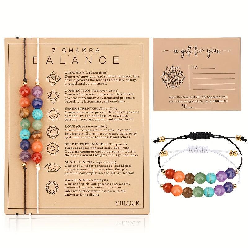 Carnelian Crystal Bracelet Set with Wish Cards
