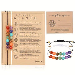 Carnelian Crystal Bracelet Set with Wish Cards