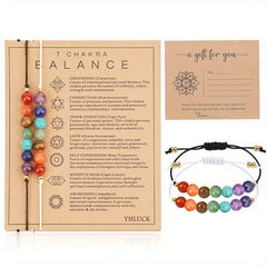 Carnelian Crystal Bracelet Set with Wish Cards