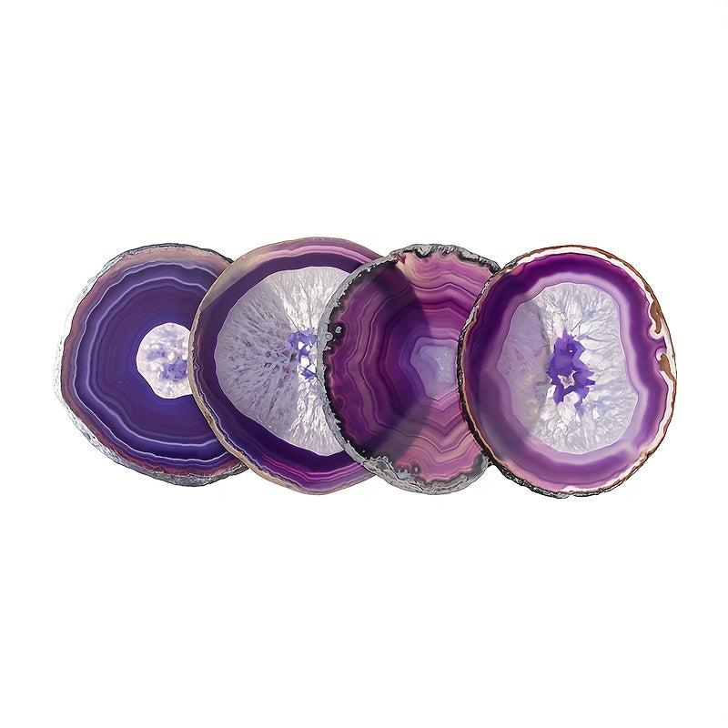 1pc Agate Slices Wind Chimes Gem Ornaments Natural Agate Coaster 7
