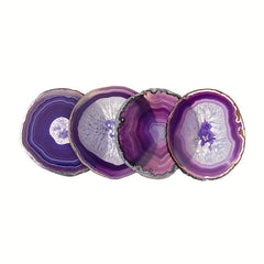 1pc Agate Slices Wind Chimes Gem Ornaments Natural Agate Coaster 7