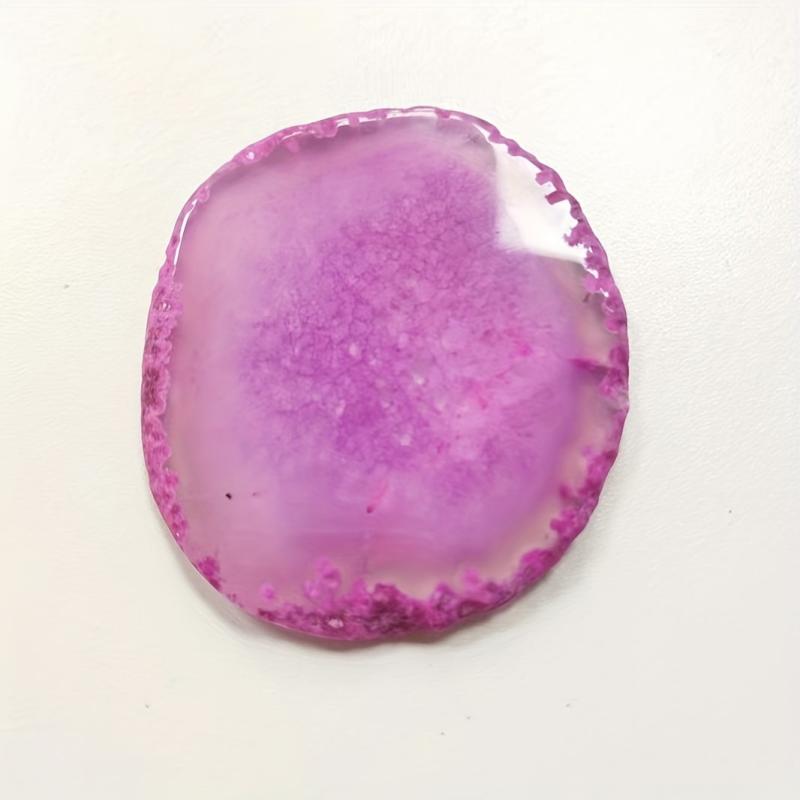 1pc Agate Slices Wind Chimes Gem Ornaments Natural Agate Coaster 7