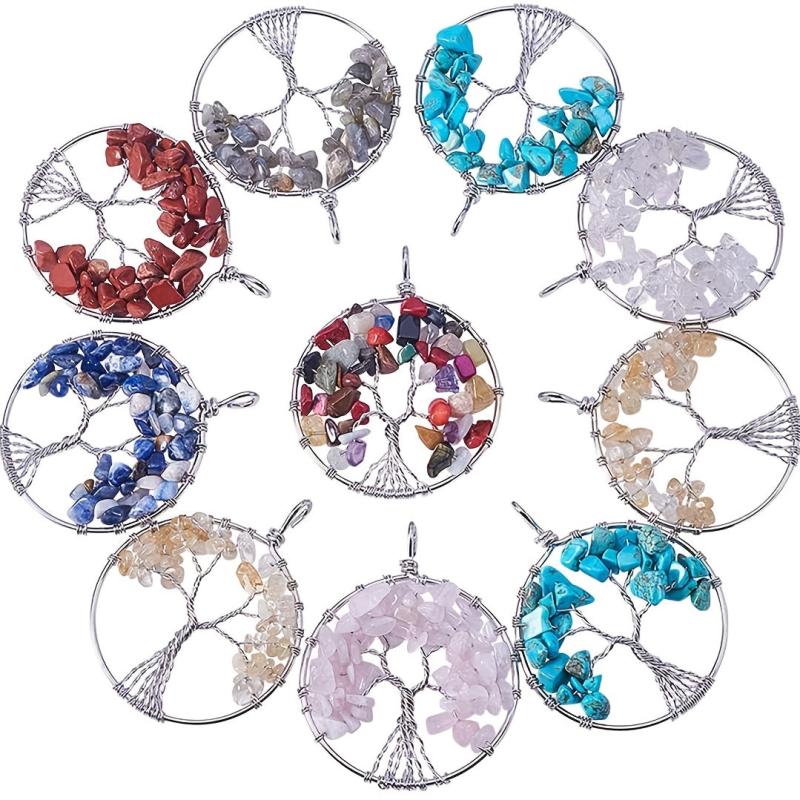 Mini Chip Stone Beads 3-5mm 7 Chakras Kit 200pcs