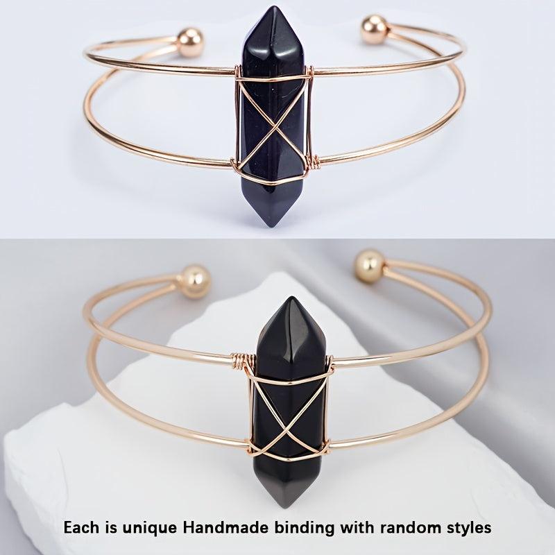 Natural Gemstone Bracelet Chakra Gems Stones Beads Healing Crystal Quartz Women