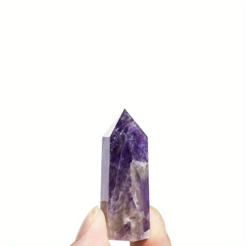 AierCrystal Rose Quartz Amethyst Point Wand Decoration