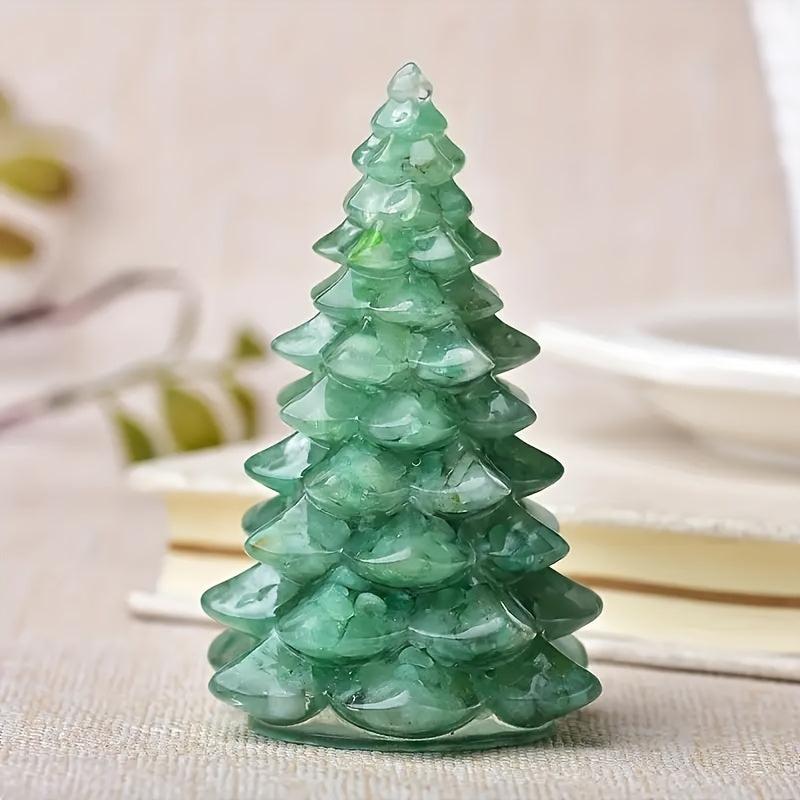 Luck Tree Ornaments Resin Gemstone Christmas Trees Home Decoration