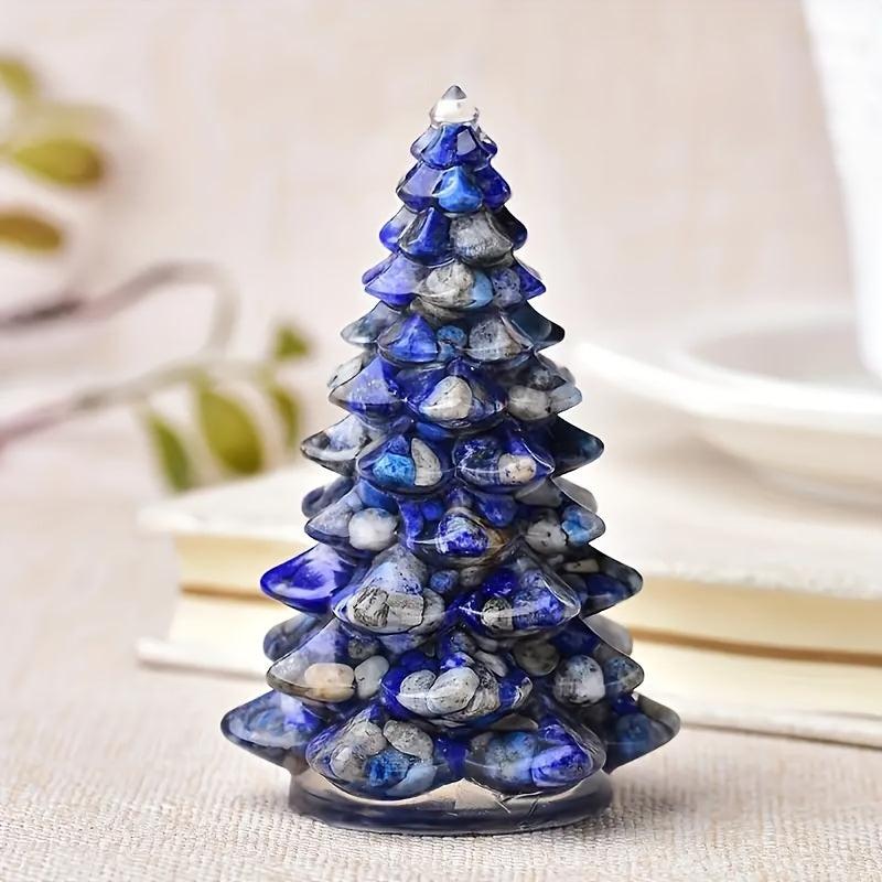 Luck Tree Ornaments Resin Gemstone Christmas Trees Home Decoration