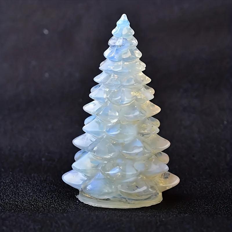 Luck Tree Ornaments Resin Gemstone Christmas Trees Home Decoration
