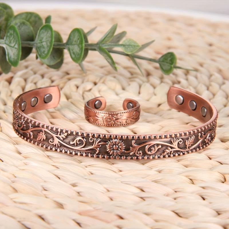 Adjustable Magnetic Copper Bracelet - Mother's Gift