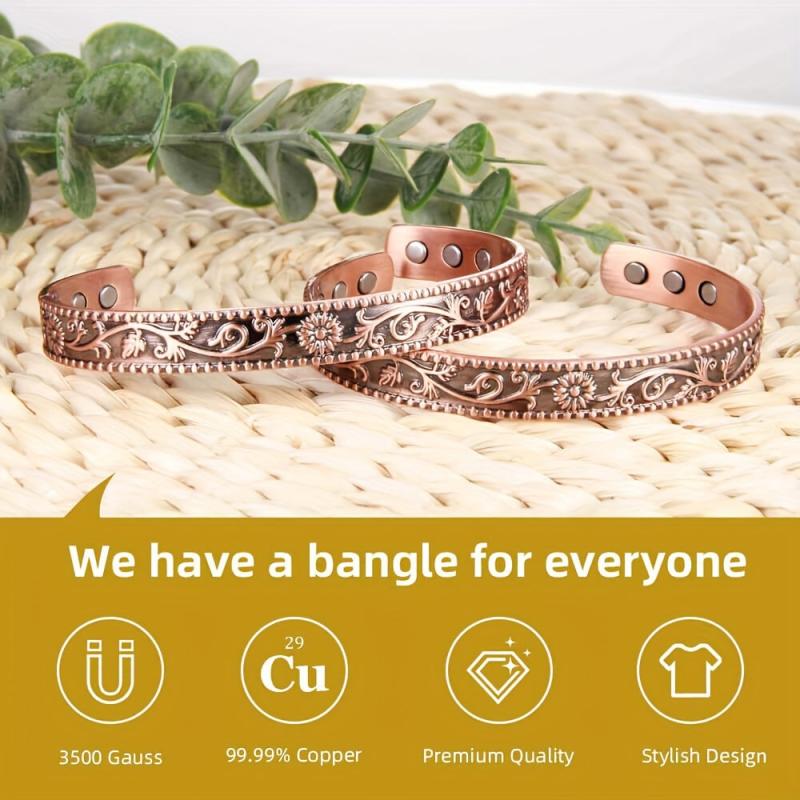 Adjustable Magnetic Copper Bracelet - Mother's Gift
