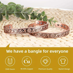 Adjustable Magnetic Copper Bracelet - Mother's Gift