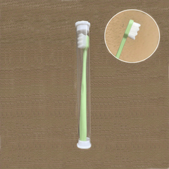 1pc Adult Hair Toothbrush Soft Thin Bristles Tube Pack