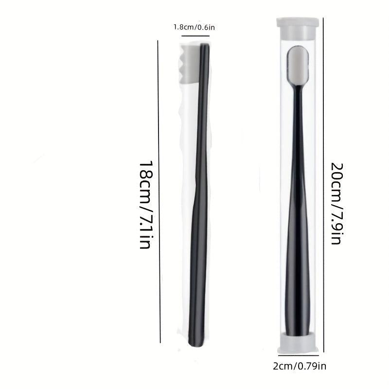 1pc Adult Hair Toothbrush Soft Thin Bristles Tube Pack