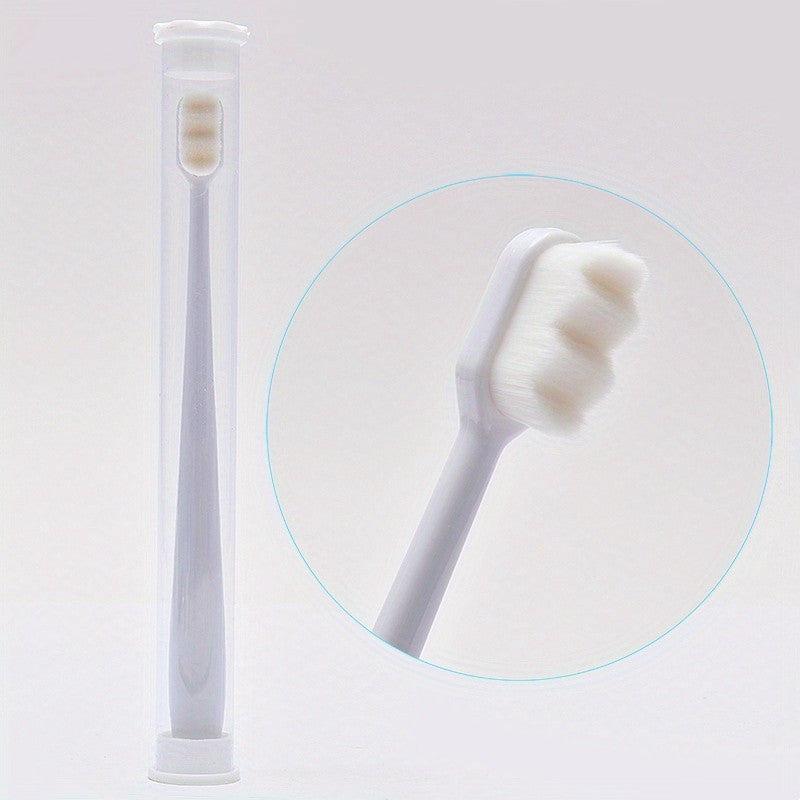 1pc Adult Hair Toothbrush Soft Thin Bristles Tube Pack