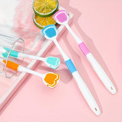 5pcs Tongue Scraper Reduce Bad Breath Oral Care Silicone Tongue Cleaners