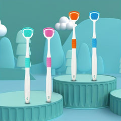 5pcs Tongue Scraper Reduce Bad Breath Oral Care Silicone Tongue Cleaners