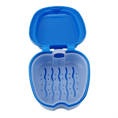 Denture Braces Bath Case Cup Box Holder False Teeth Storage Soak Container