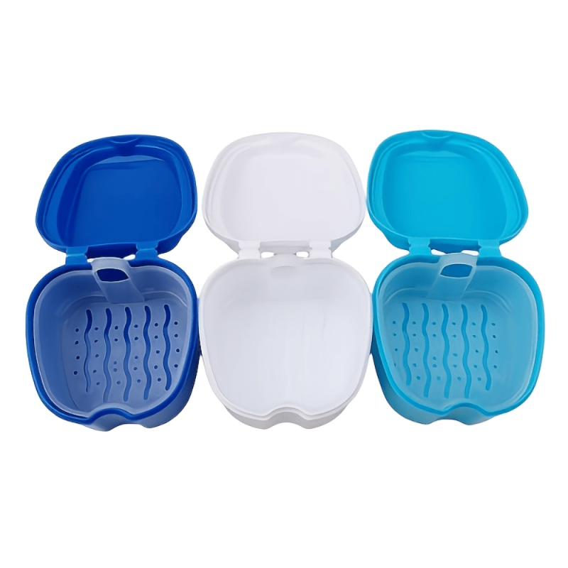 Denture Braces Bath Case Cup Box Holder False Teeth Storage Soak Container