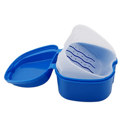 Denture Braces Bath Case Cup Box Holder False Teeth Storage Soak Container
