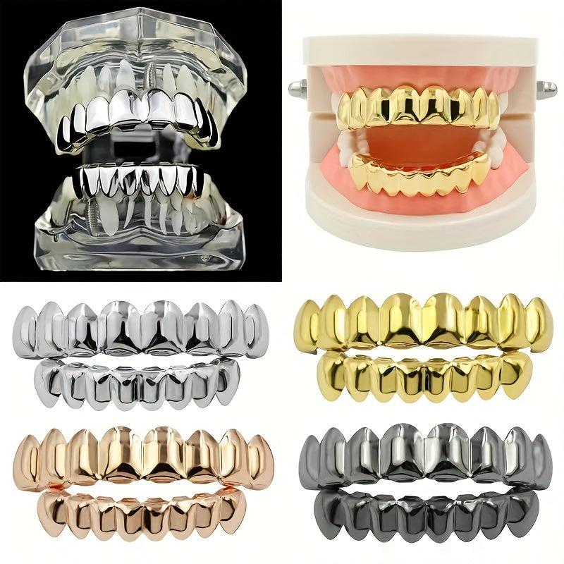 18K Golden Plated Hip Hop Mouth Grills for Men and Women