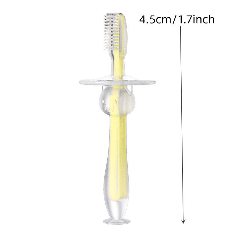 1pc Silicone Toothbrush Soft And Gentle Clean Manual Toothbrush