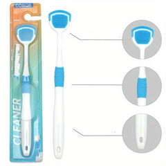 2pcs Tongue Scraper Reduce Bad Breath For Oral Care Silicone Tongue Cleaners