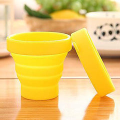 1 Pc Allforhome Silicone Portable Toothbrush Cup Folding Collapsible Travel Cup