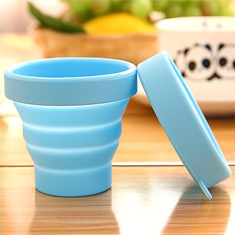 1 Pc Allforhome Silicone Portable Toothbrush Cup Folding Collapsible Travel Cup