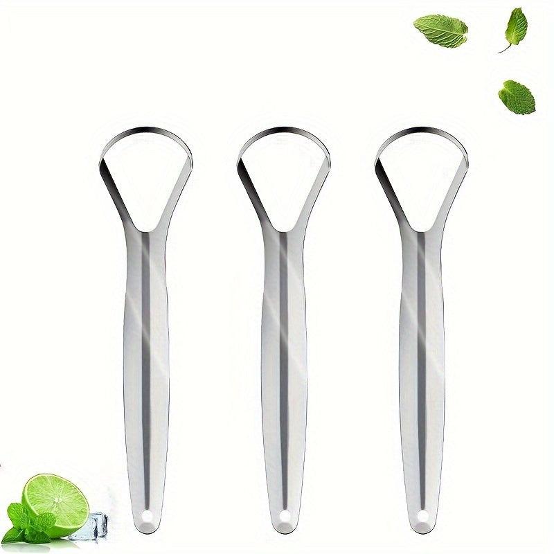 Stainless Steel Tongue Scraper for Oral Care, Reduce Bad Breath, Adults