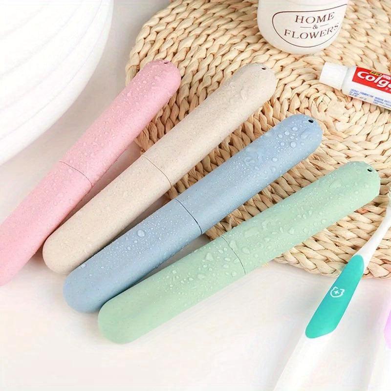 4pcs Toothbrush Storage Case Travel Cup Holder Camping Home School Business
