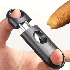 Stainless Steel Cigar Cutter 22mm Guillotine with Accessories