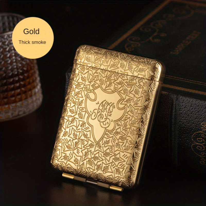 Metal Three Open Flip Cover Cigarette Case 16 Pack Protection